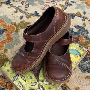 Brown Dr. Martens Mary Janes